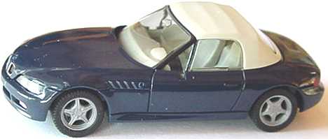 Foto 1:87 BMW Z3 dunkelblau, Softtop hellgrau herpa 022507