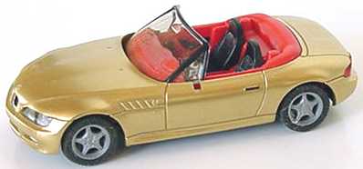 Foto 1:87 BMW Z3 goldmet., IA und Spiegel rot herpa 031936/186674