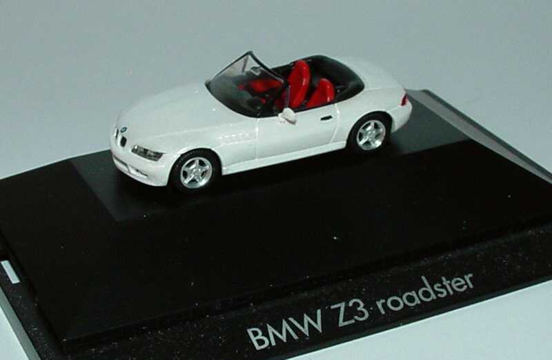 Foto 1:87 BMW Z3 perlmuttweiß-met. herpa 101042