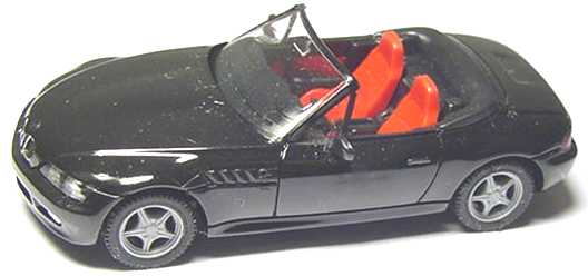 Foto 1:87 BMW Z3 schwarz, rote Sitze herpa 021937