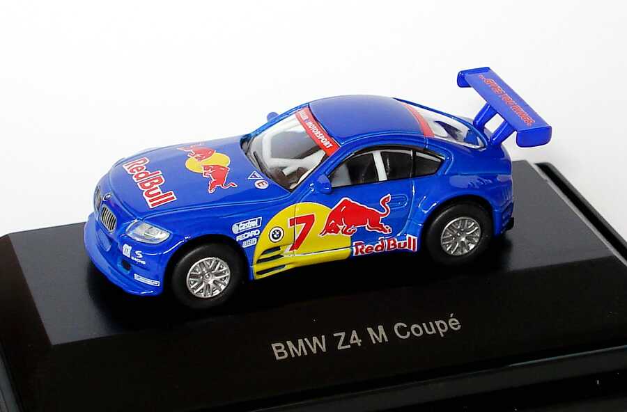 Foto 1:87 BMW Z4 M Coupé FIA-GT 2007 Duller, Red Bull Nr.7 Schuco 452557200