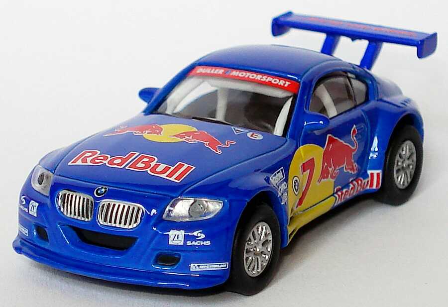 Foto 1:87 BMW Z4 M Coupé FIA-GT 2007 Duller, Red Bull Nr.7 Schuco 452557200