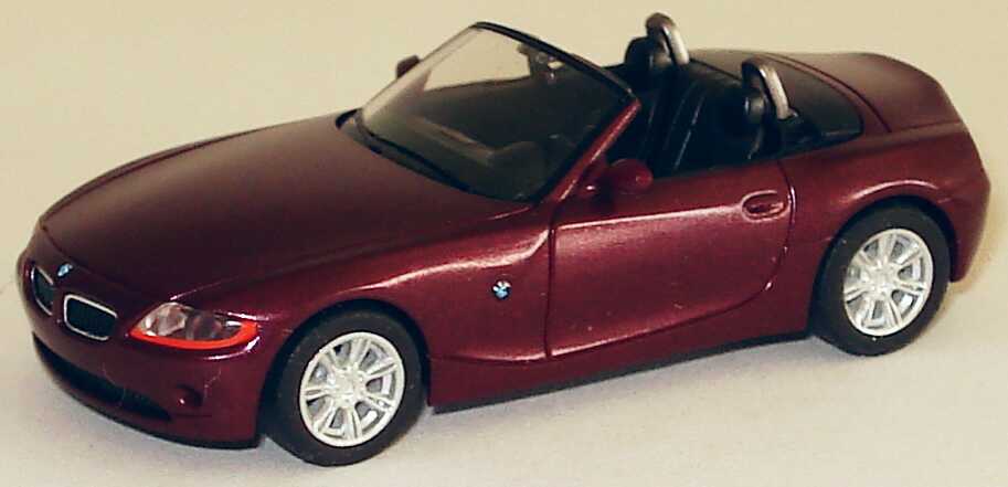 Foto 1:87 BMW Z4 weinrot-met. herpa 033121