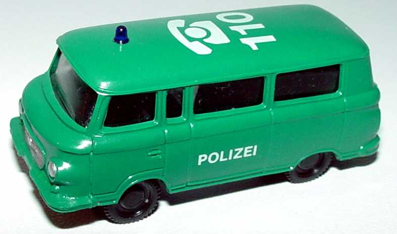 Foto 1:87 Barkas B 1000 Bus Polizei grün 110 SES Automodelle 14101330