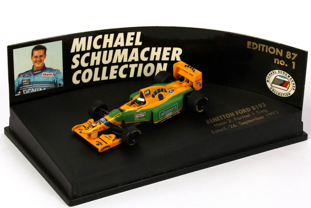 Foto 1:87 Benetton Ford B 193 Formel 1 1993 Nr.5 Michael Schumacher - mein 2. Formel 1 Sieg - Pauls Model Art 510 938705