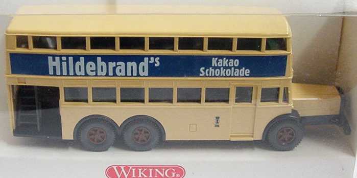 Foto 1:87 Berliner Doppelstockbus D38 Hildebrand´s Wiking 8730327