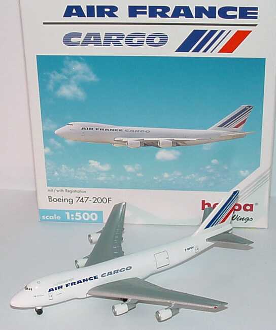 Foto 1:500 Boeing B 747-200F Air France Cargo herpa Wings 502450