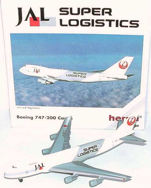 Foto 1:500 Boeing B 747-200F JAL Super Logistics herpa Wings 502481