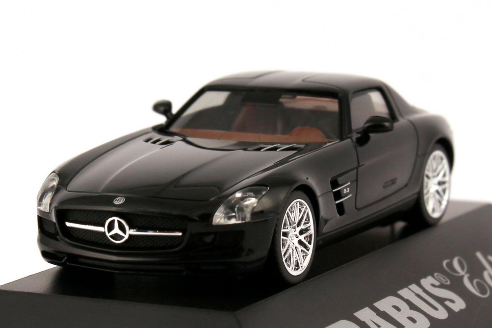 Foto 1:87 Brabus 700 Biturbo (Basis Mercedes-Benz SLS AMG (C197)) schwarz (Brabus-Edition) herpa