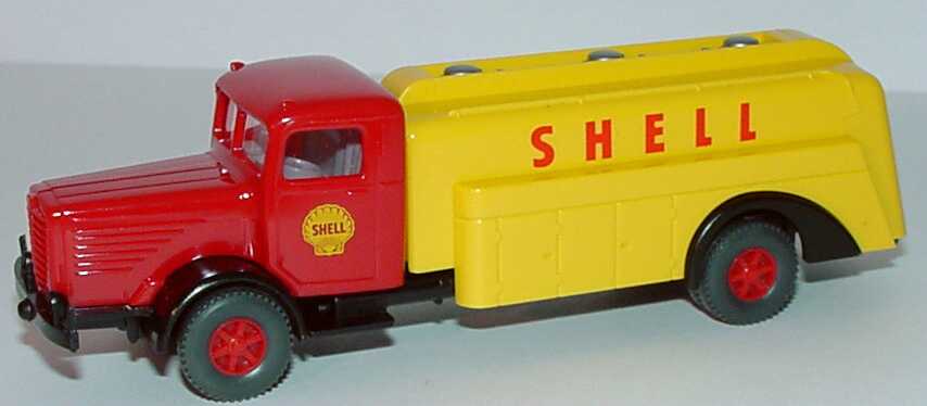 Foto 1:87 Büssing 8000 2a Tank-Lkw Shell Wiking 883