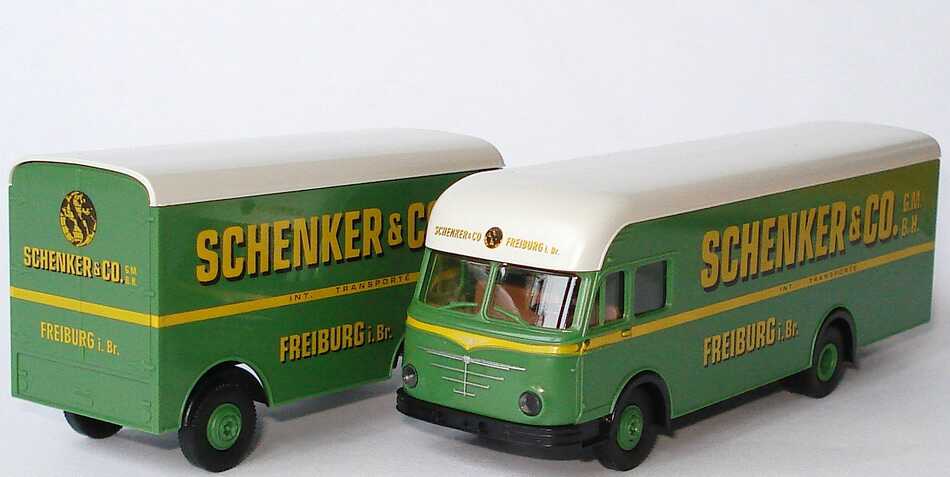 Foto 1:87 Büssing Burglöwe Möbeltransport-Hgz 2/2 Schenker & Co. GmbH, Freiburg i. Br. Brekina 57800