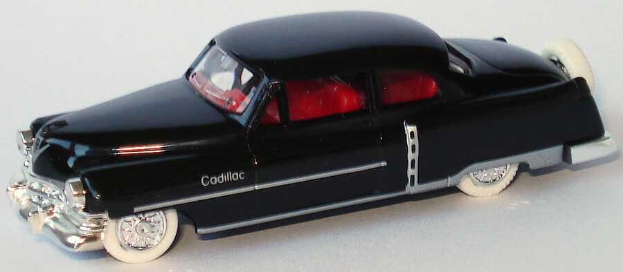 Foto 1:87 Cadillac Coupe de Ville (1952) schwarz de Luxe, weiße Reifen Praliné