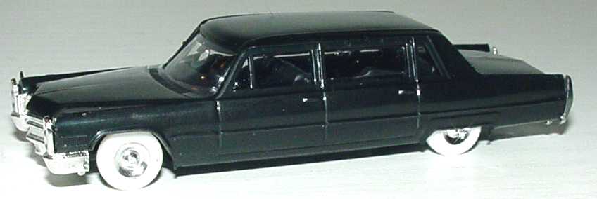 Foto 1:87 Cadillac Fleetwood Seventy-Five Limousine lang (1966) de Luxe schwarz Praliné 2805