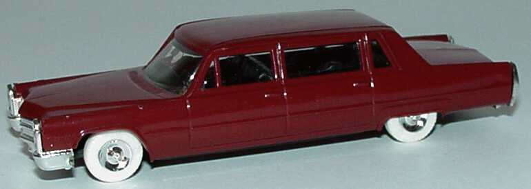 Foto 1:87 Cadillac Fleetwood Seventy-Five Limousine lang (1966) de Luxe weinrot Praliné 2805/82805