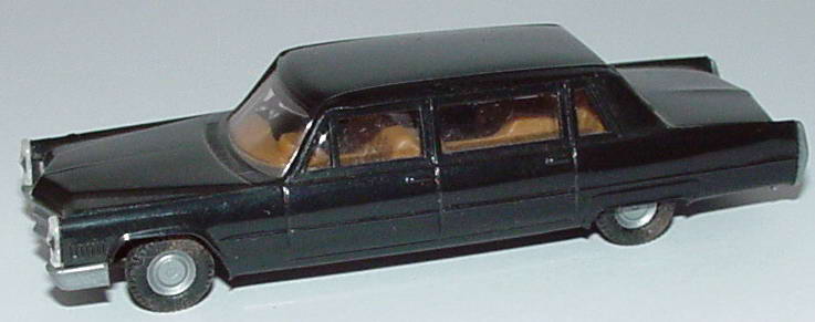 Foto 1:87 Cadillac Fleetwood Seventy-Five Limousine lang (1966) schwarz Praliné