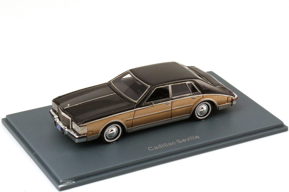 Foto 1:87 Cadillac Seville 1980 braun-met. / gold-met. NEO Scale Models 87357