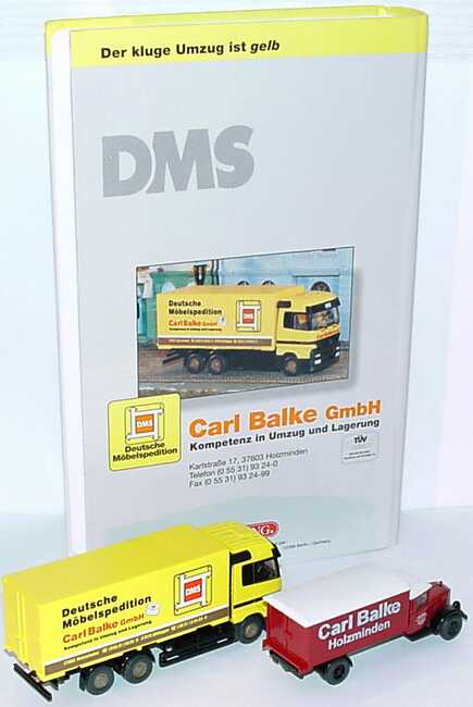 Foto 1:87 Carl Balke Ein Jahrhundert auf Achse (Mercede L 2500 Hgz + Mercede Actros 3a WKo) Wiking 99014