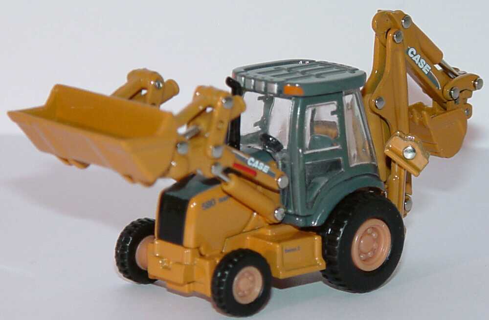 Foto 1:87 Case 580 Super M Series 2 Baggerlader Case-gelb Norscot 21002