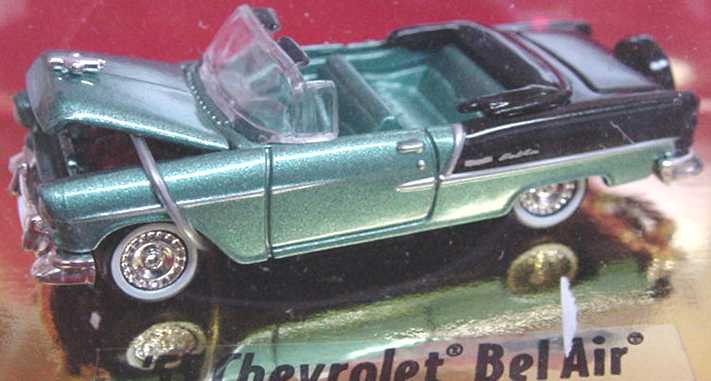 Foto 1:87 Chevrolet Bel Air Cabrio (1955) pacificbluemet./schwarz Classic Metal Works 30106