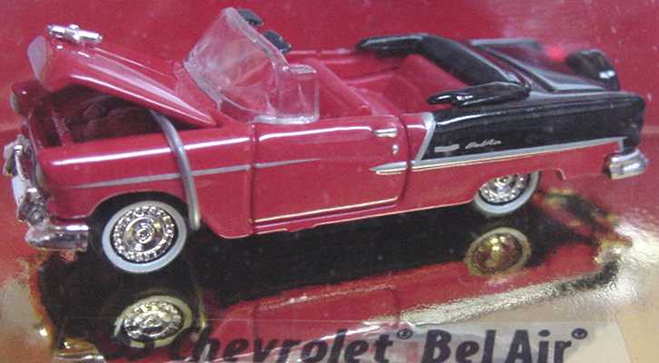 Foto 1:87 Chevrolet Bel Air Cabrio (1955) rot/schwarz Classic Metal Works 30106