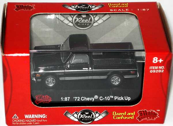Foto 1:87 Chevrolet C-10 Pickup (1972) schwarz (Reel Rides, Movie: Dazed and Confused) Malibu International 09202