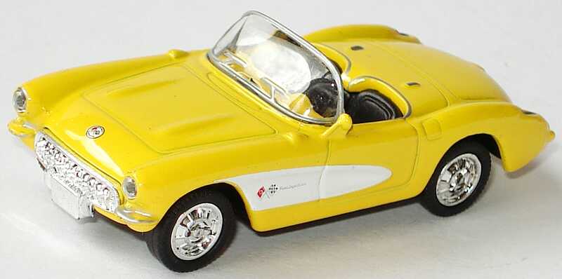 Foto 1:87 Chevrolet Corvette ´57 gelb/weiß Malibu International 116