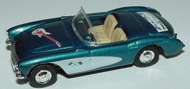 Foto 1:87 Chevrolet Corvette ´57 lagunenblau-met. Design Music Praliné