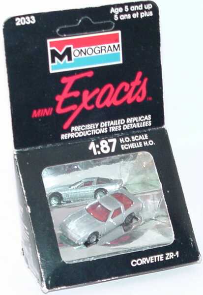 Foto 1:87 Chevrolet Corvette ZR-1 silber-met. (in Dreiecksverpackung) Monogram 2033