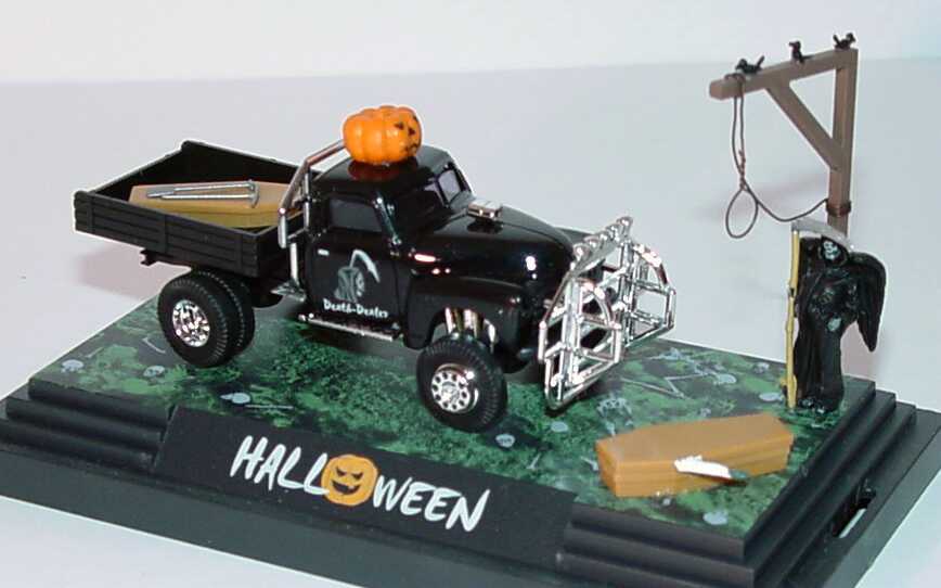 Foto 1:87 Chevrolet Pickup (1950) Monstertruck Death-Dealer Halloween Kleindiorama Busch 7657