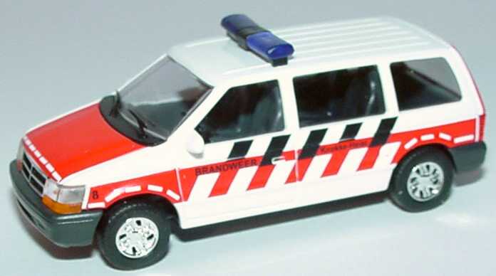 Foto 1:87 Chrysler Voyager Brandweer (Feuerwehr Belgien) Busch 44606