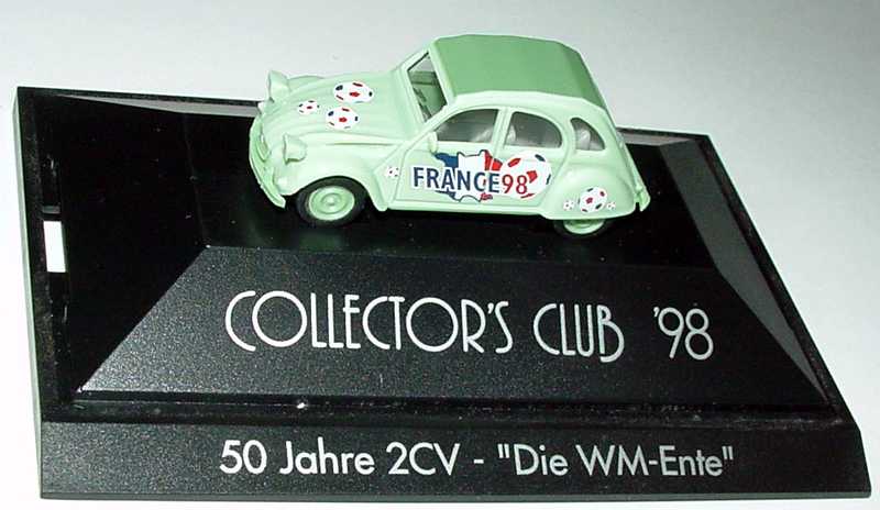 Foto 1:87 Citroen 2 CV 6 Collector´s Club ´98, 50 Jahre 2CV - Die WM-Ente herpa 194204