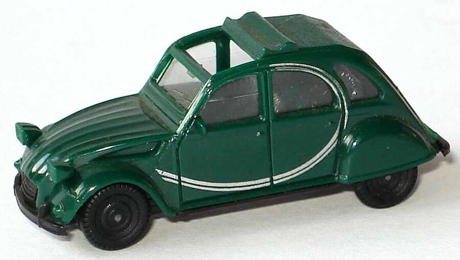 Foto 1:87 Citroen 2 CV 6 Rolldach offen Charleston dunkelgrün, IA schwarz (alt) herpa 3026