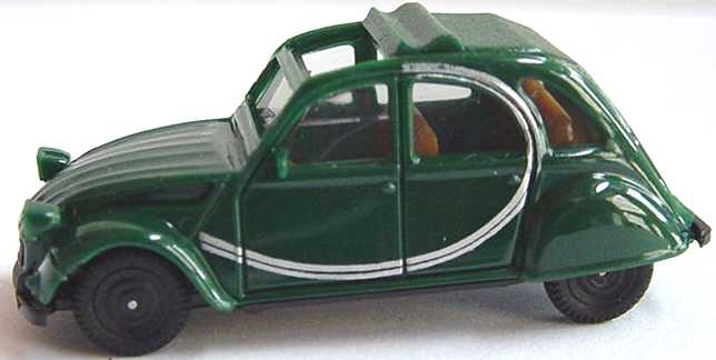 Foto 1:87 Citroën 2 CV 6 Rolldach offen Charleston dunkelgrün (alt) herpa 3026