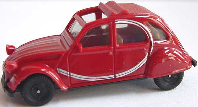 Foto 1:87 Citroën 2 CV 6 Rolldach offen Charleston dunkelrot (alt) herpa 3026