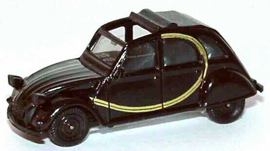 Foto 1:87 Citroën 2 CV 6 Rolldach offen Charleston schwarz (alt) herpa 3026/3D