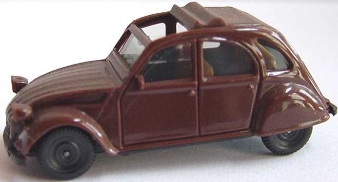 Foto 1:87 Citroen 2 CV 6 Rolldach offen braun herpa 020824