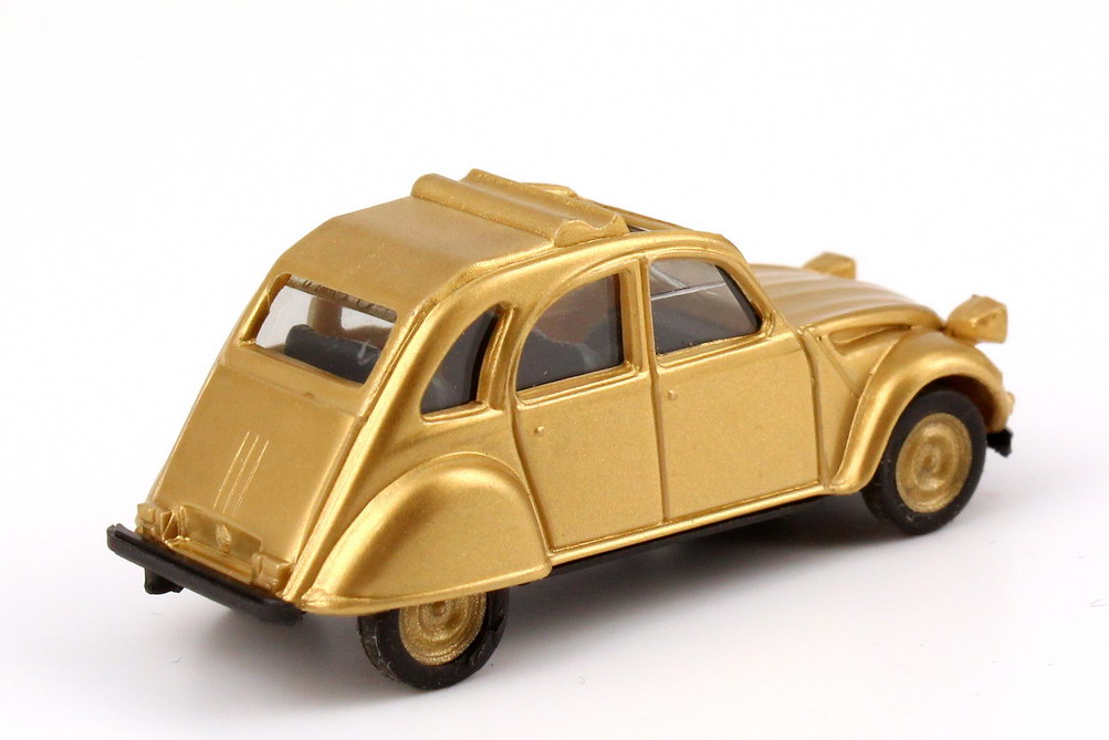 Foto 1:87 Citroën 2 CV 6 Rolldach offen gold-met., Felgen gold herpa 166096/79