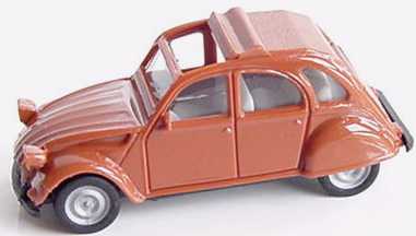 Foto 1:87 Citroen 2 CV 6 Rolldach offen karamellbraun herpa 020824