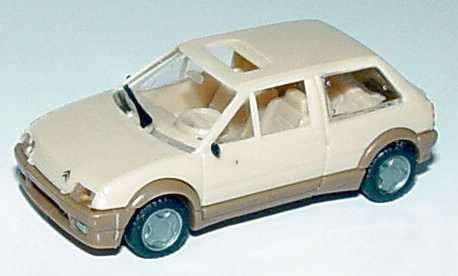 Foto 1:87 Citroen AX mit Sonnendach beige Praliné 5602