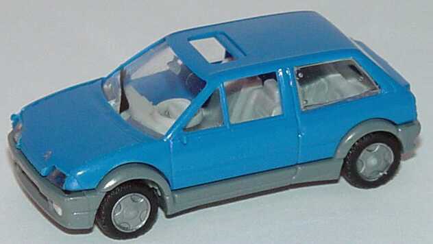 Foto 1:87 Citroen AX mit Sonnendach blau Praliné 5602