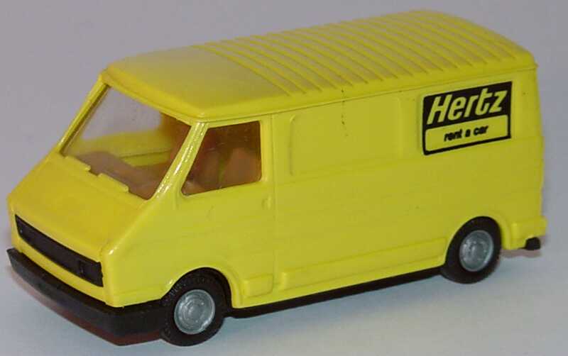 Foto 1:87 Citroen C35 Kasten Hertz - rent a car Praliné