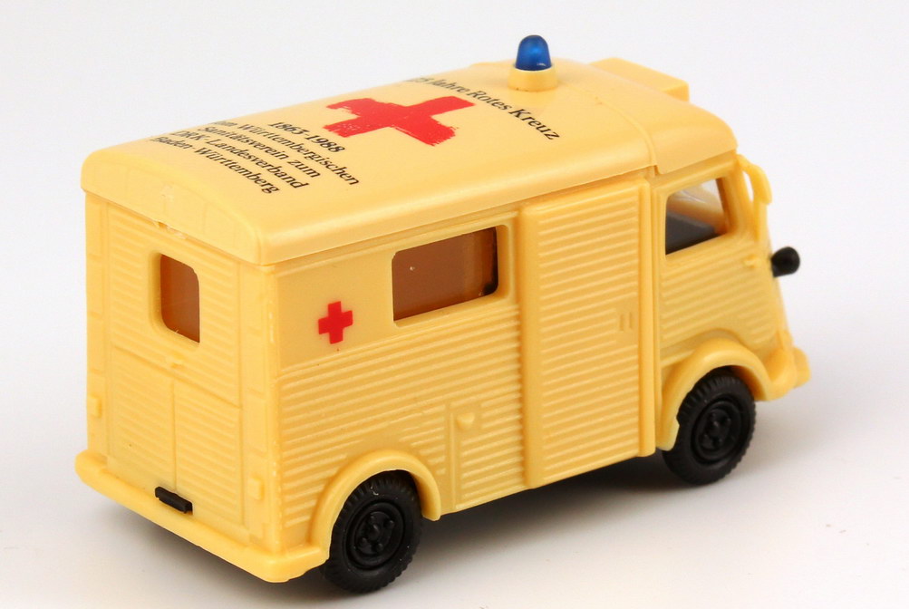 Foto 1:87 Citroen Typ H Krankenwagen DRK Baden-Württemberg, 125 Jahre Rotes Kreuz, 1988 Praliné 81916