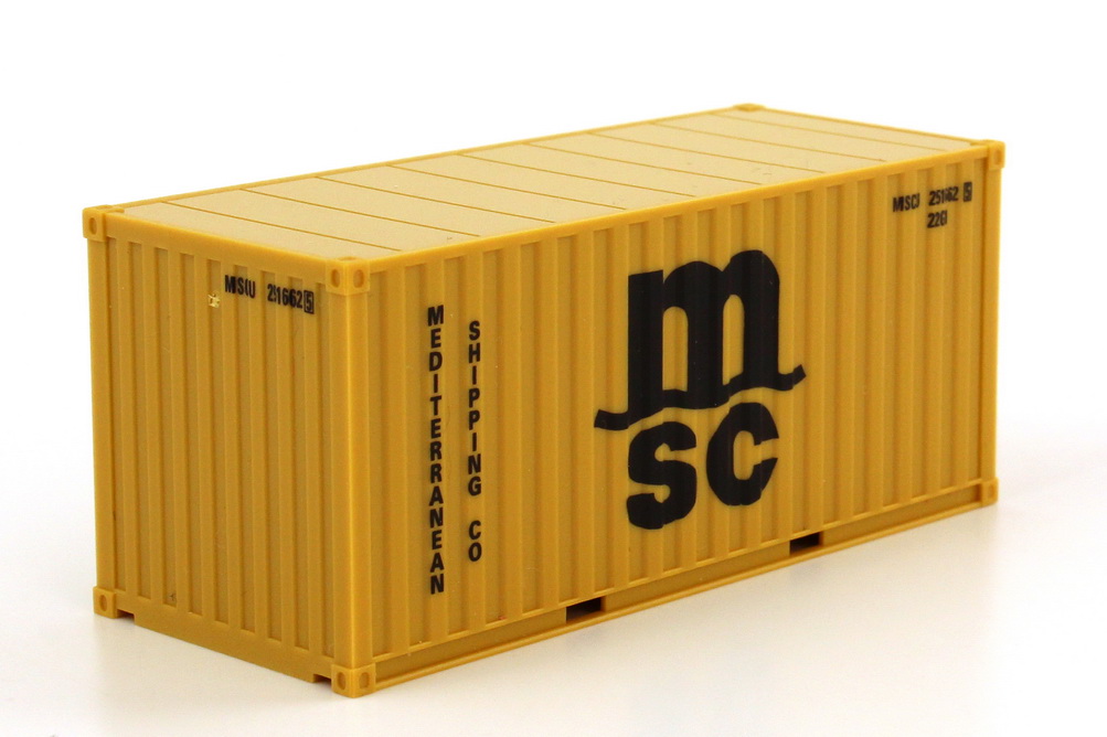 Foto 1:87 Container-Set 3x 20ft. MSC, K-Line, Hapag-Lloyd herpa 076432