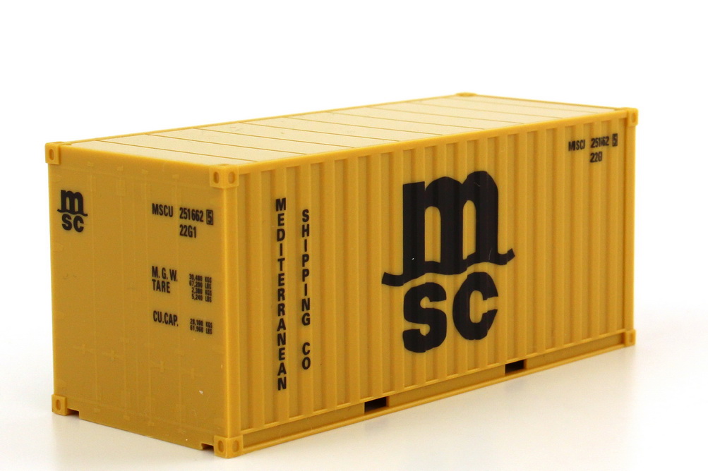 Foto 1:87 Container-Set 3x 20ft. MSC, K-Line, Hapag-Lloyd herpa 076432