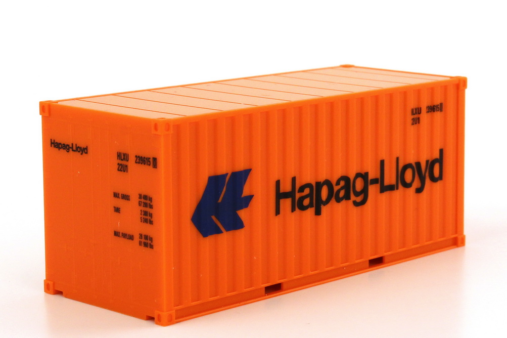 Foto 1:87 Container-Set 3x 20ft. MSC, K-Line, Hapag-Lloyd herpa 076432