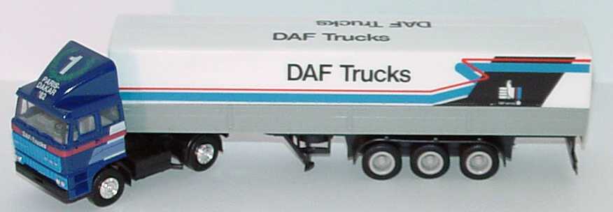 Foto 1:87 DAF 3300 mit Dachspoiler PPSzg 2/3 DAF Trucks, Nr.1 Paris-Dakar ´82 herpa