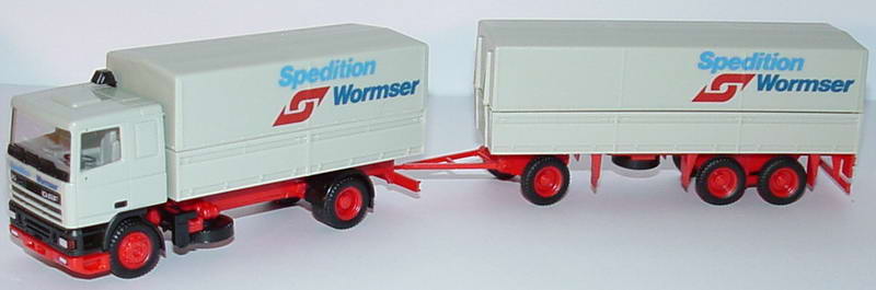 Foto 1:87 DAF 95 PPHgz 2/3 Spedition Wormser herpa 824000