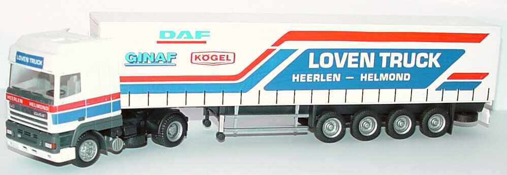 Foto 1:87 DAF 95 Super Space Cab Fv GpSzg 2/4 Loven Truck (Umbau) herpa