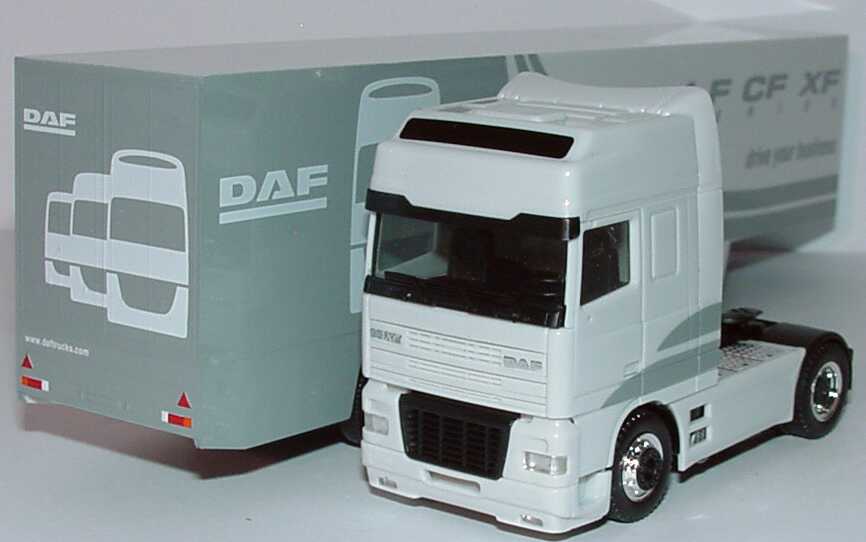 Foto 1:87 DAF 95 XF Super Space Cab Fv Cv KoSzg Cv 2/3 DAF - drive your business hellgrau herpa 147019