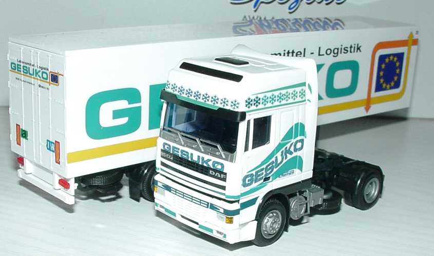 Foto 1:87 DAF 95 XF Super Space Cab KükoSzg 2/3 Gesuko Lebensmittel-Logistik AMW/AWM 71341
